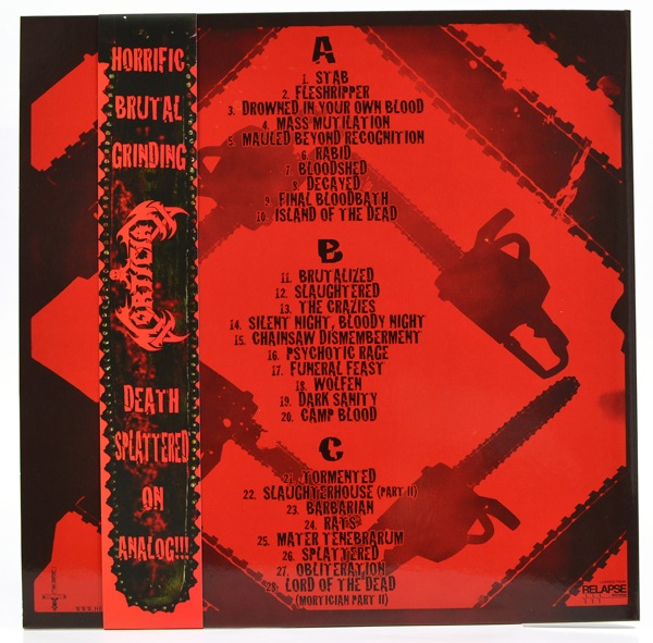 MORTICIAN Chainsaw Dismemberment (12" Gatefold DOUBLE LP on Colored